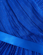 Prima Pleat Party Dress, Blue (BLUE), large