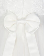 Baby Alice Lace Bodice Tulle Dress, Ivory (IVORY), large