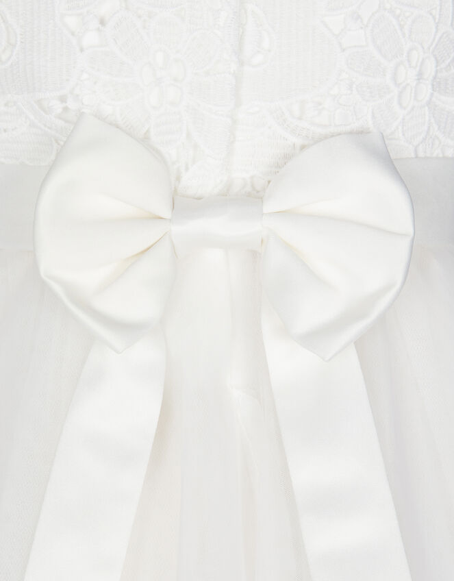 Baby Alice Lace Bodice Tulle Dress, Ivory (IVORY), large