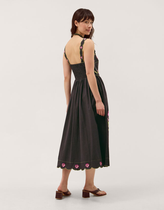 eleni midi dress in black Bardot Eleni faux leather midi dress in black