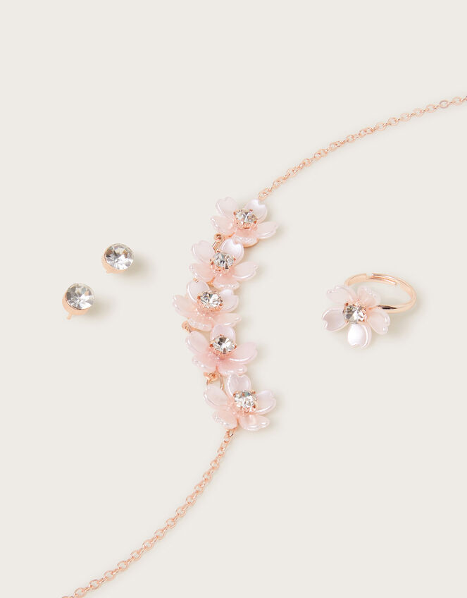 Pearl Flower Jewellery Set, , large