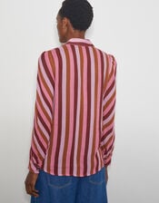 Solana Stripe Shirt, Pink (PINK), large