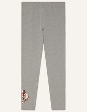 Sequin Unicorn Leggings, Grey (CHARCOAL), large