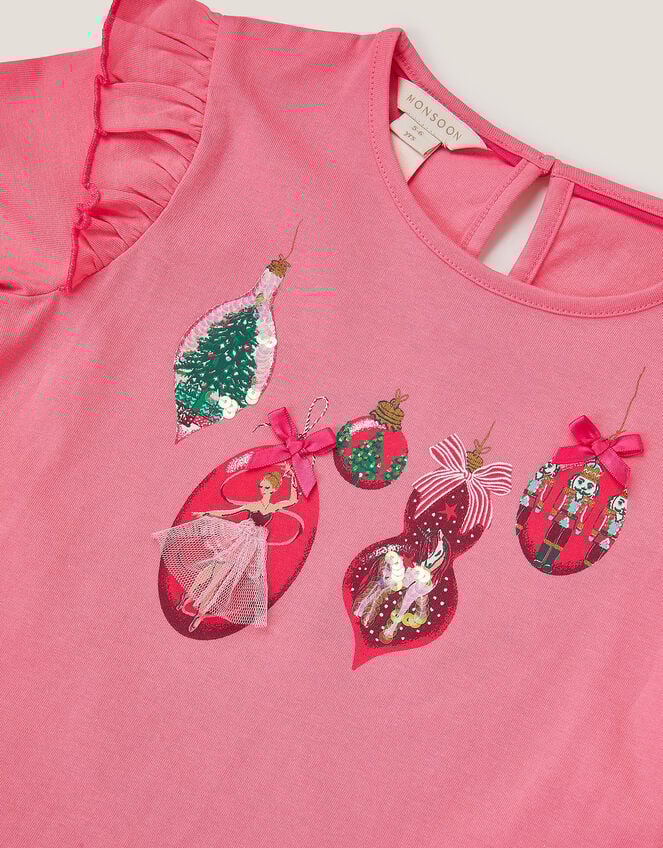 Christmas Bauble Pyjama Set, Pink (PINK), large