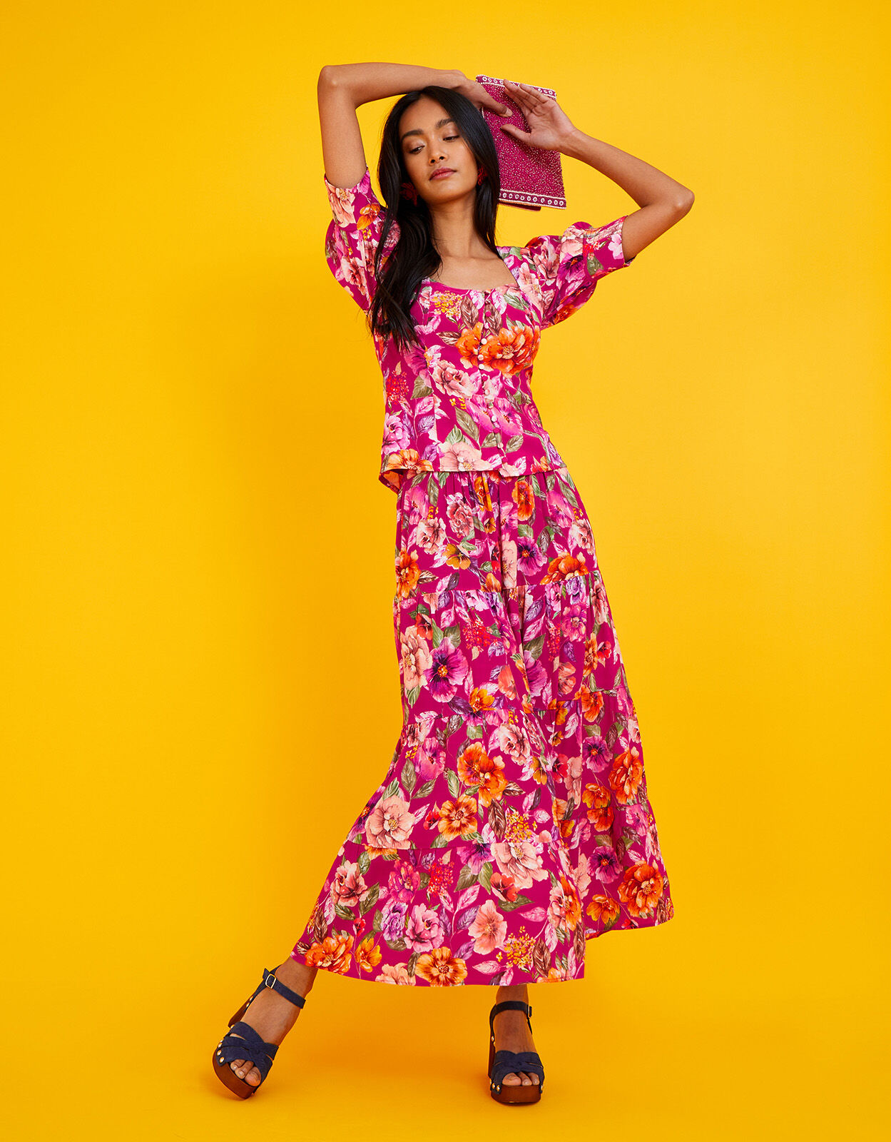 Viscose deals maxi skirt