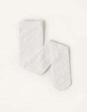 Baby Butterfly Lace Tights, White (WHITE), large