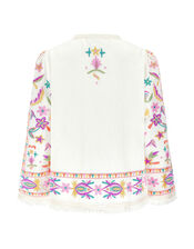 East Embroidered Jacket, Ivory (IVORY), large