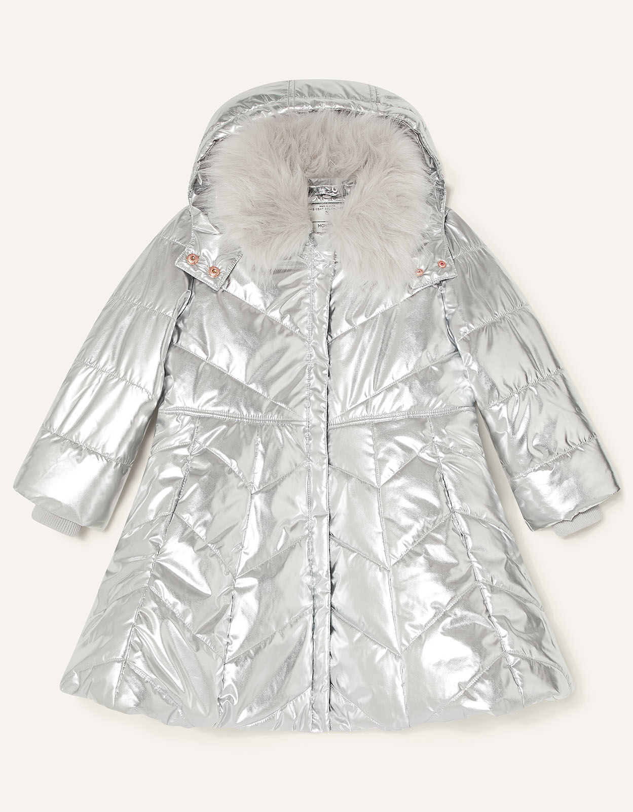 Girls silver coat sale