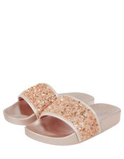 Dazzle Sequin Sliders, Pink (PALE PINK), large