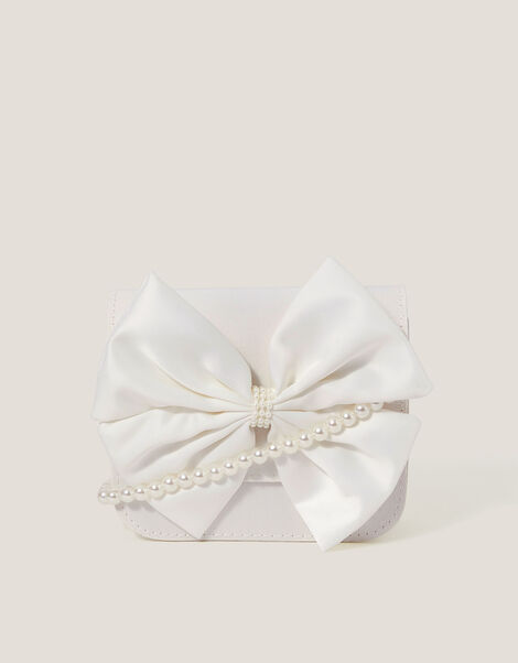 Bow Bridesmaid Mini Bag, Ivory (IVORY), large