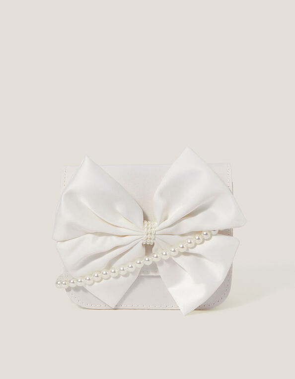 Bow Bridesmaid Mini Bag, Ivory (IVORY), large