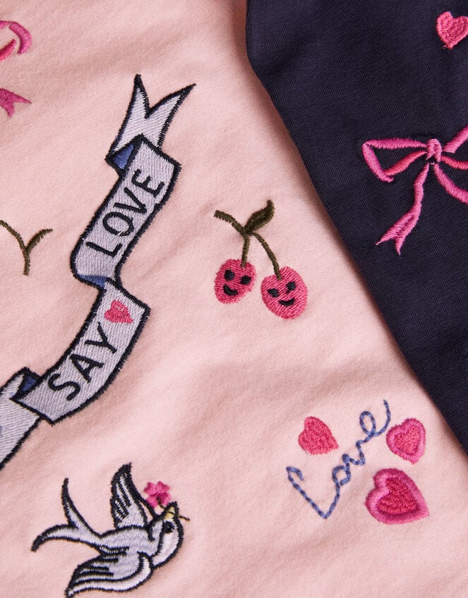 Love Embroidered Jumper and Leggings Set, Pink (PINK), large