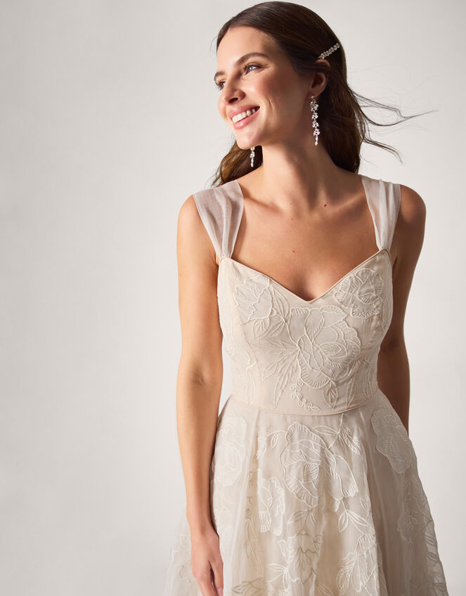 Rose Organza Maxi Wedding Dress, Ivory (IVORY), large