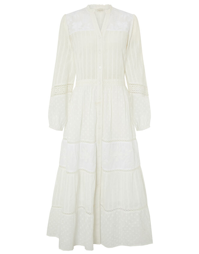Phillipa Embroidered Lace Maxi Dress, Ivory (IVORY), large