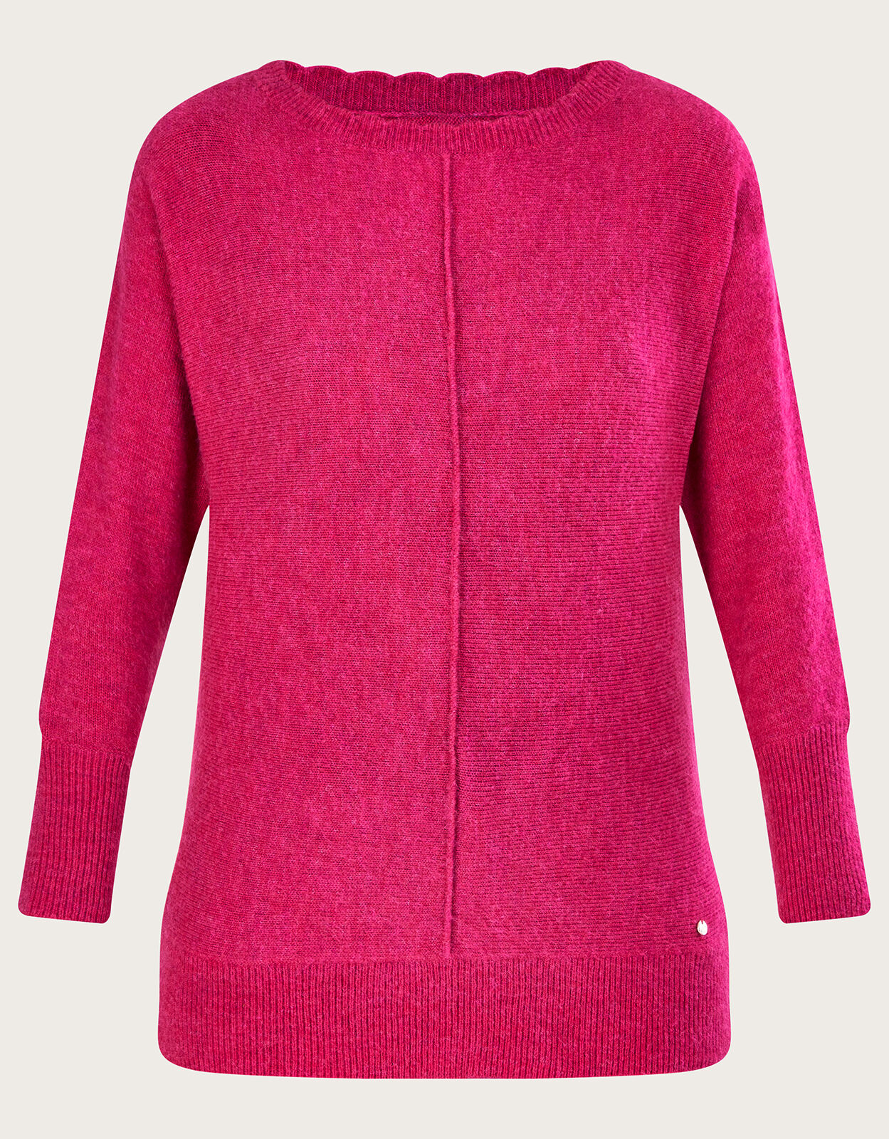 Red slash on sale neck jumper