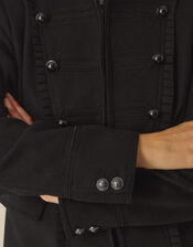 Mallory Military Jacket, Black (BLACK), large