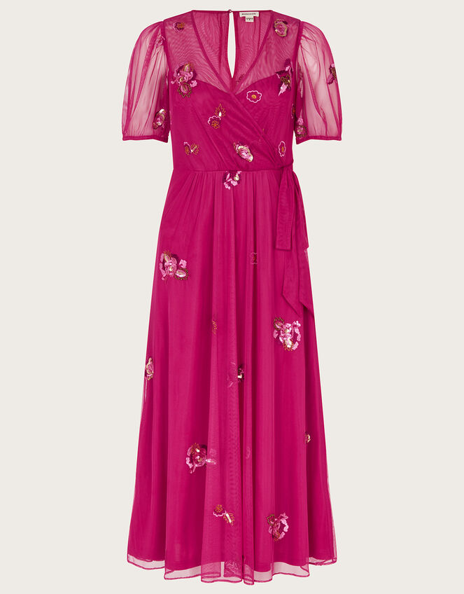 Allie Wrap Dress, Pink (PINK), large