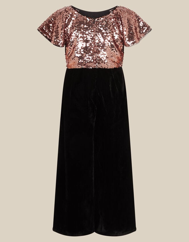 Sally Sequin Velvet Jumpsuit, Multi (MULTI), large