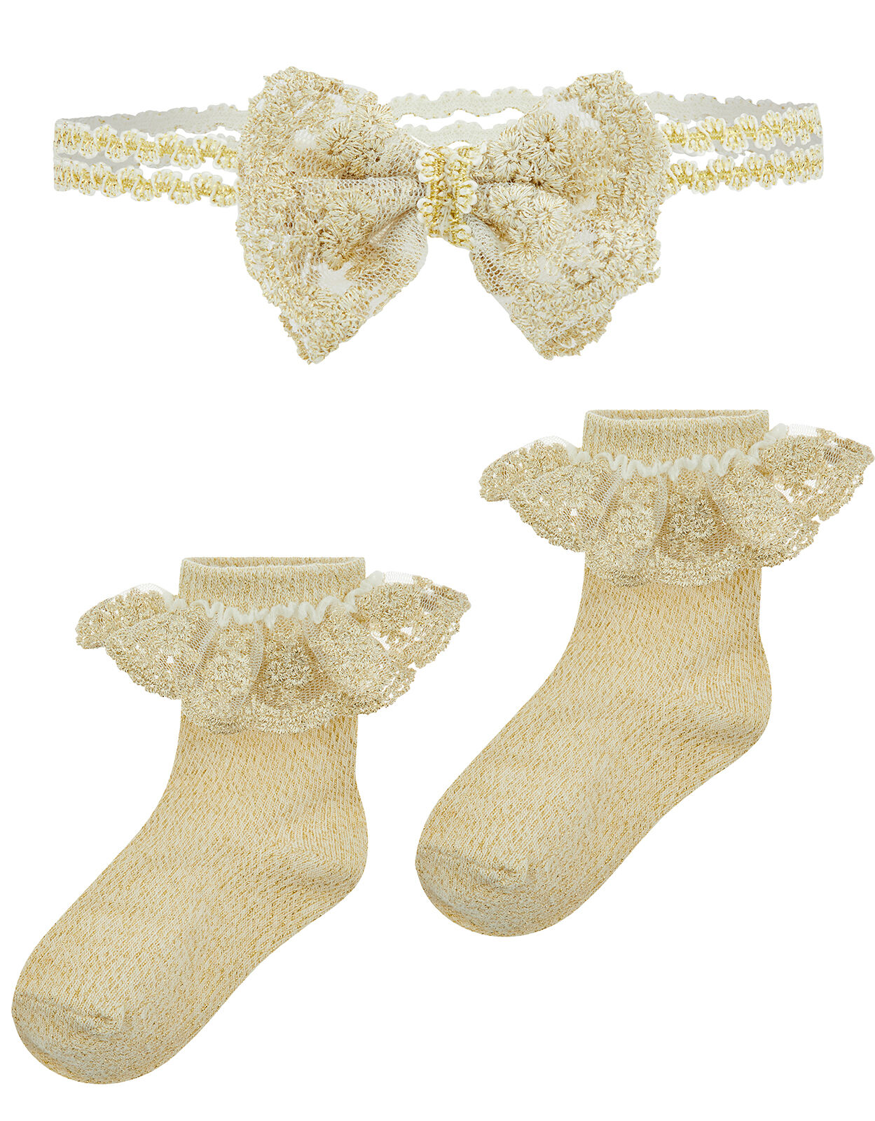 Gold baby socks deals