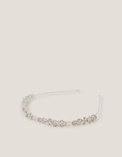 Diamanté Flower Metal Headband, , large