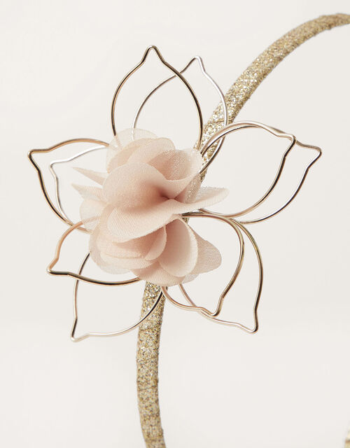 Pretty Wire Flower Headband, , large