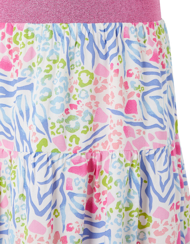 Zenovia Animal Print Skirt in LENZING™ ECOVERO™, Pink (PINK), large