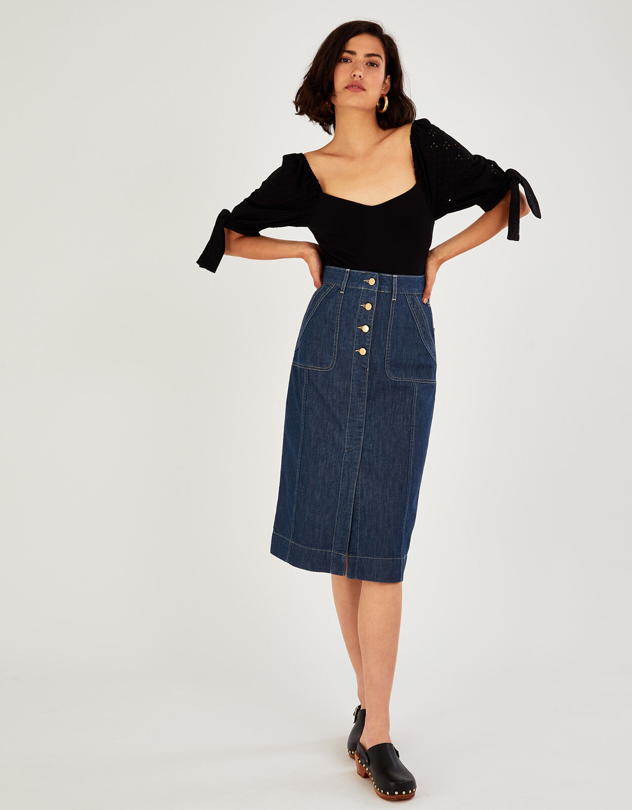 Blue Denim Skirts Jean Skirts Monsoon