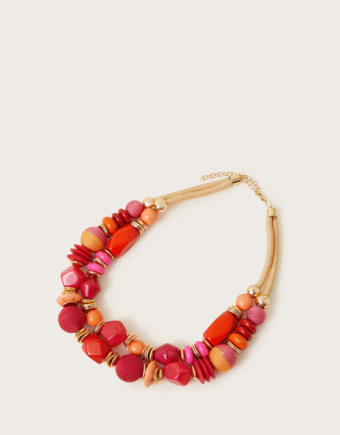 Woven Beaded Necklace, , large