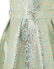Avelina Jacquard High-Low Occasion Dress, Green (MINT), large