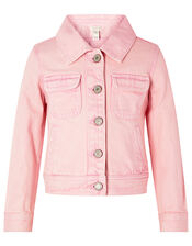 Primrose Tie-Dye Denim Jacket, Pink (PINK), large