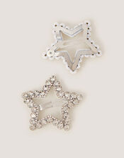 2-Pack Diamant&eacute; Star Hair Clips, , large
