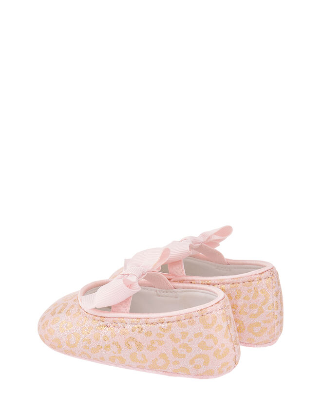 Baby Leonie Leopard Bootie Shoes, Pink (PALE PINK), large