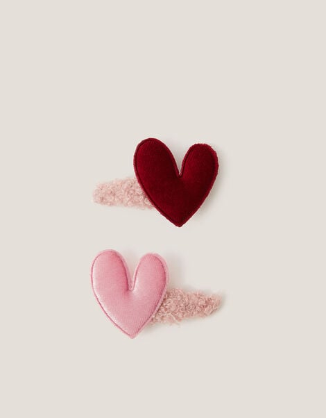 2-Pack Heart Borg Hair Clips, , large
