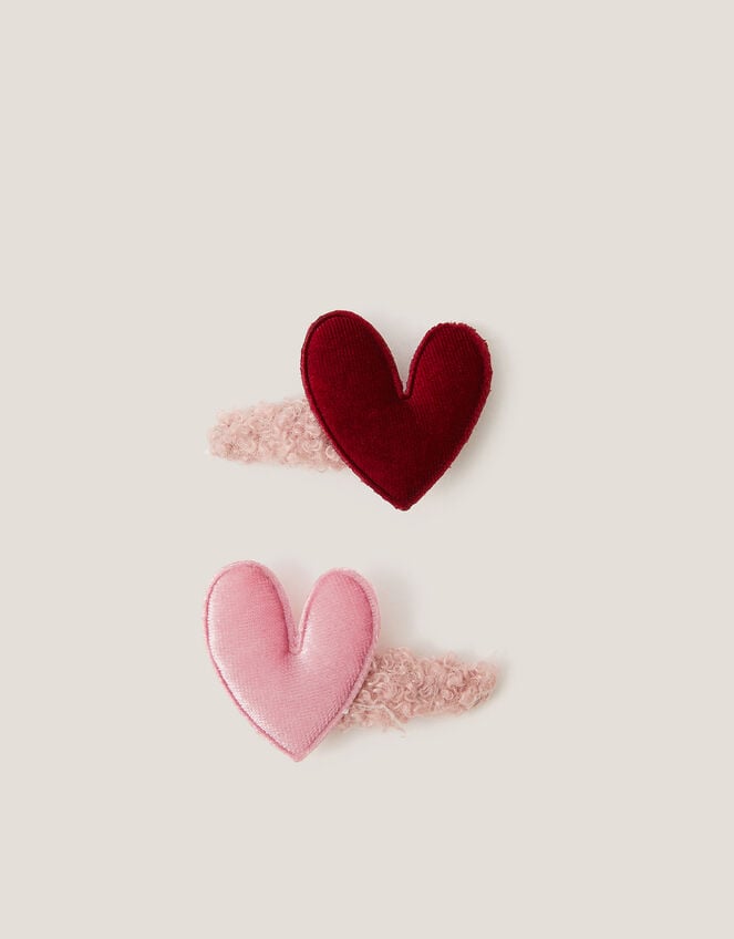 2-Pack Heart Borg Hair Clips, , large