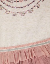 Gemstone Necklace Disco Dress, Pink (PINK), large