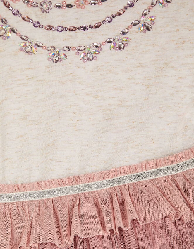 Gemstone Necklace Disco Dress, Pink (PINK), large