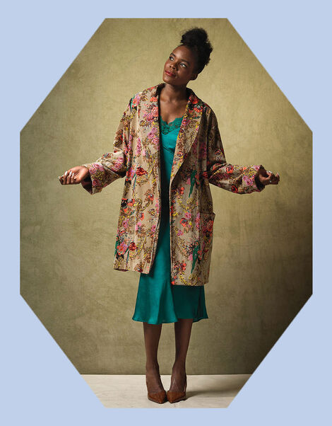 One Hundred Stars Autumn Chintz Boyfriend Jacket, , large