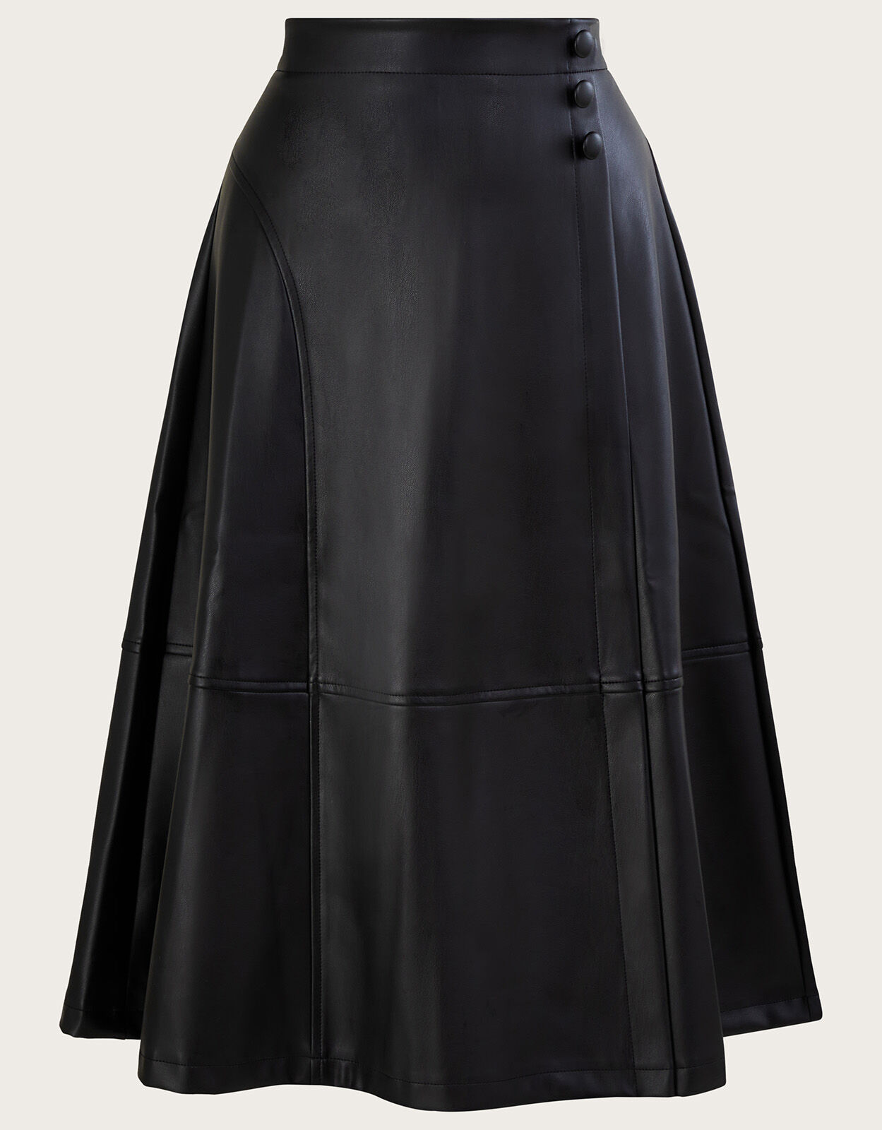 Monsoon leather hotsell midi skirt