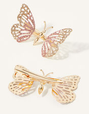 Glitter Spring Butterfly Clip Twinset, , large
