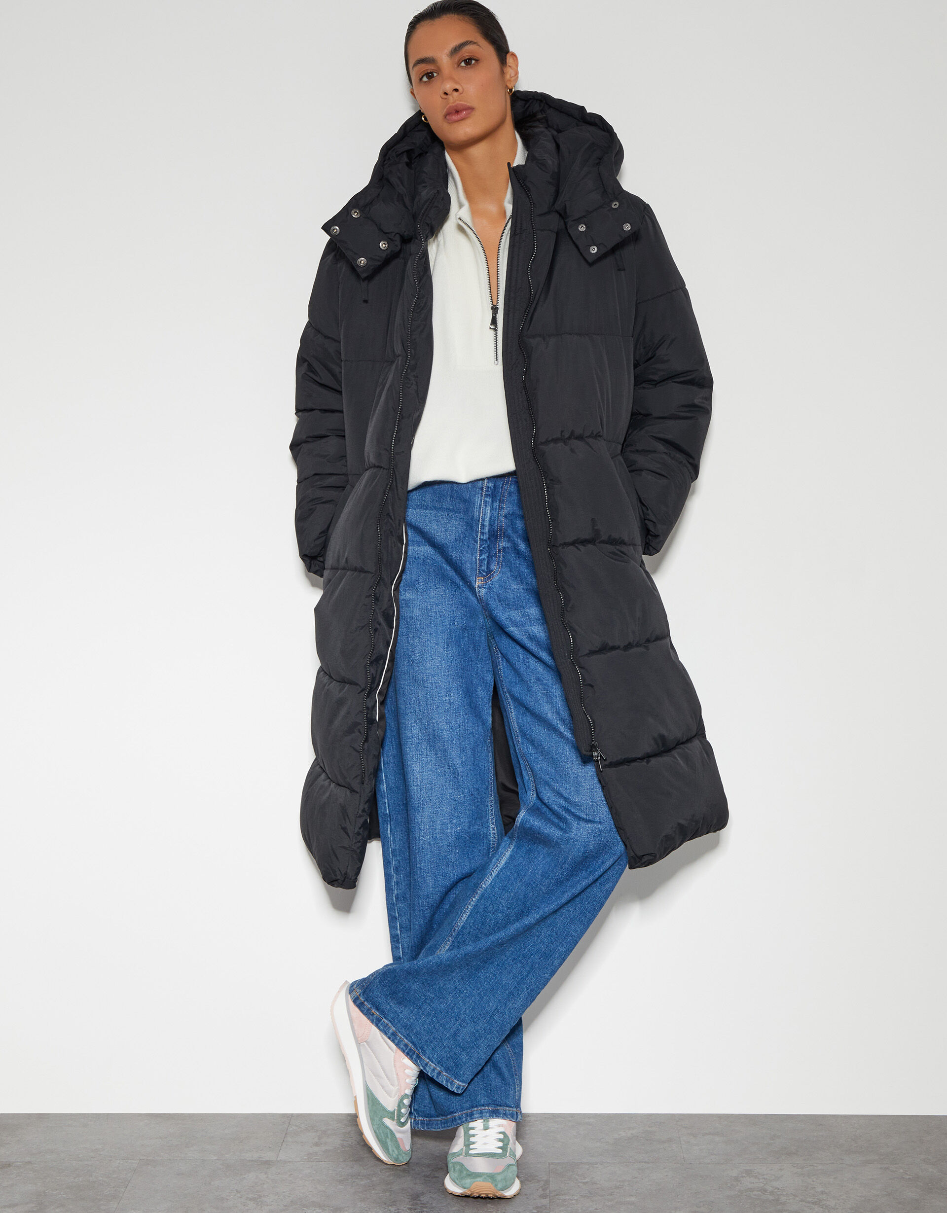 Monsoon black puffer coat online