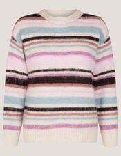 Sylvie Stripe Jumper, Ivory (IVORY), large