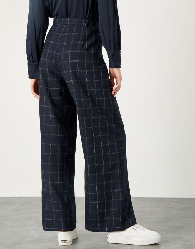 blue belted trousers