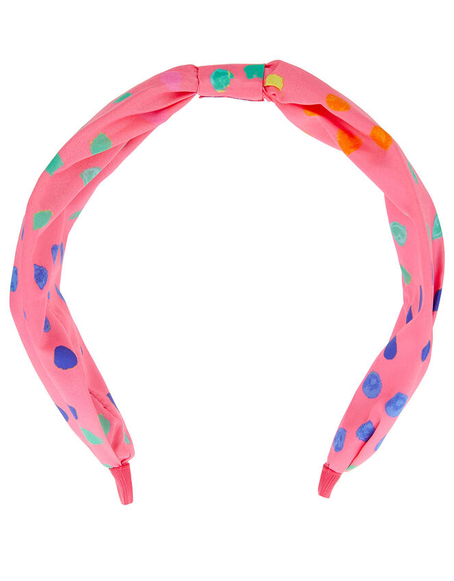 Polka Dot Knot Headband, , large