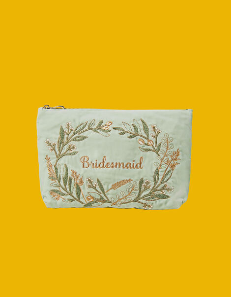 Elizabeth Scarlett Large Bridesmaid Velvet Pouch, , large
