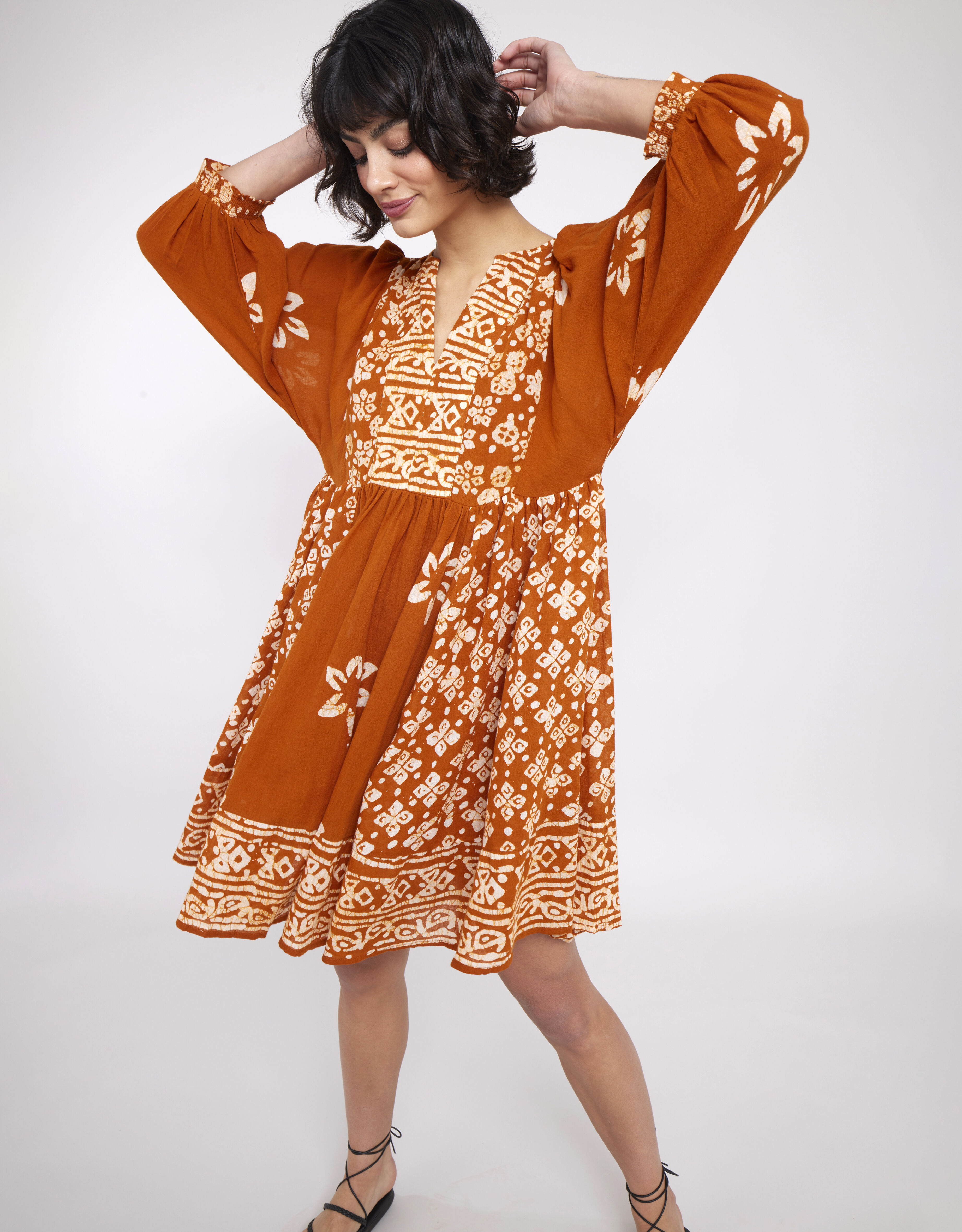Monsoon clearance rust dress