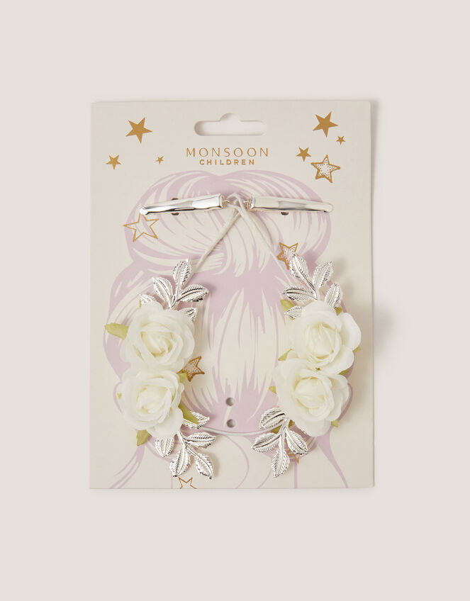 Bridesmaid Flower Garland Hair Clip, , large