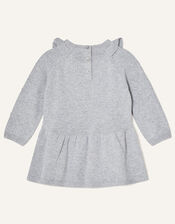 Newborn Bunny Knitted Dress, Grey (GREY), large