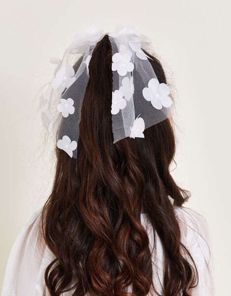 Lauren Flower Bow Hair Clip, , large