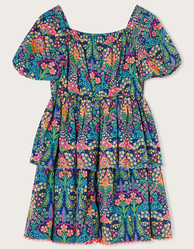 Paisley Dress in Recycled Polyester, Multi (MULTI), large