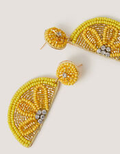 Lemon Beaded Earrings, , large